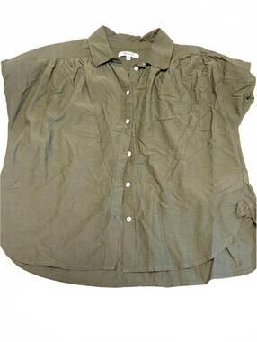 Madewell Olive Green Button Up Shirt